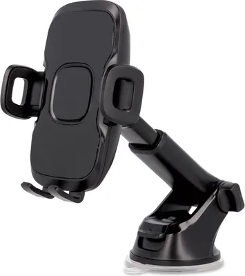 Produktbild von Universelle Smartphone-Halterung mit verstellbarem Arm und Saugnapf Schwarz