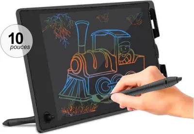 Image de TechKidz, Tablette graphique LCD 10 pouces pour enfants, Noir