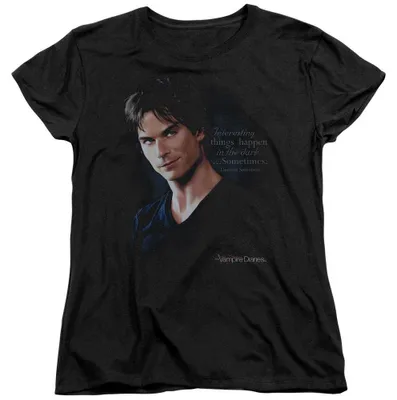 Produktbild von Vampire Diaries - "Sometimes" T-Shirt für Damen, Anliegend TV38199 (S) (Schwarz)