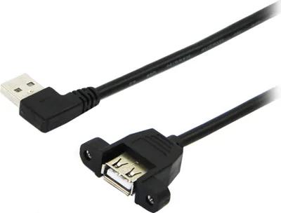 Produktbild von Q32 USB 2.0 Kabelverlängerung 50 cm – Rechts gewinkelt – Schnellladen & Datentransfer – Stabile Verbindung