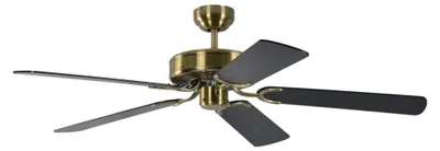 Immagine prodotto di Ventilatore da soffitto Potkuri Ottone antico / Nero 132 cm con catenella