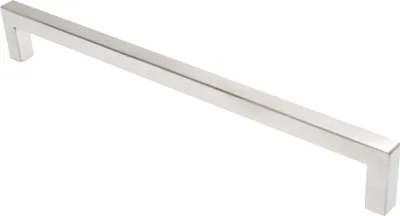 Produktbild von Möbelgriff BA 224mm Küchengriff Edelstahl gebürstet Schrankgriff eckig