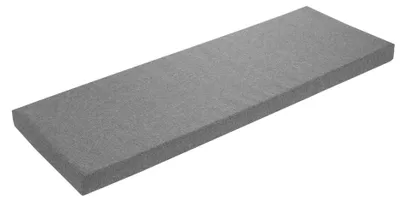 Image de Omgoods - Coussin de banc gris clair, dimensions 200x40 cm, lavable et antidérapant