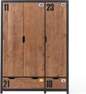Produktbild von Kleiderschrank Alex 3-trg Kiefer 148x200x55 cm