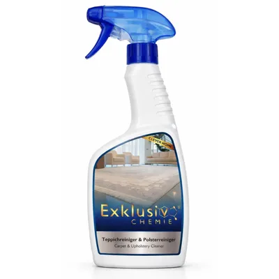 Produktbild von Exklusiv Chemie® Teppichreiniger & Polsterreiniger 500 ml – Reinigungsspray für Teppiche, Polster, Autositze & Textiloberflächen – Gebrauchsfertig