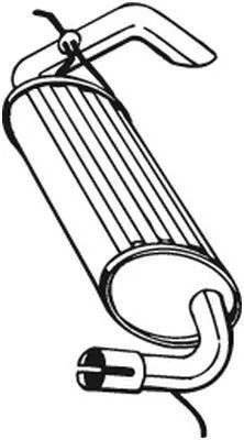 Zdjęcie produktu dla Tłumik tylny Bosal 211-393