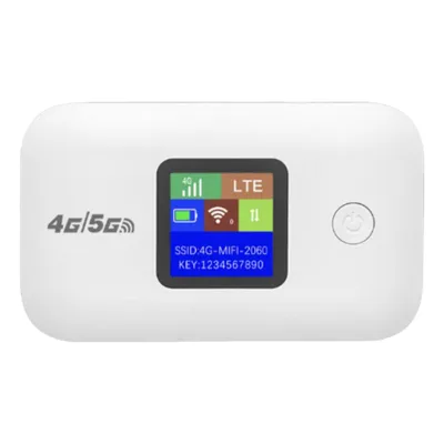 Produktbild von AIORBER Mobiler 5G/4G LTE WLAN Router, SIM-Karten Slot, tragbares MIFI, 10 Nutzer, 3000mAh Akku, schnelles Internet unterwegs, Weiß