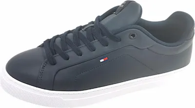 Image de Chaussures de sport pour hommes Tommy Hilfiger, lacets, couleur bleue, style décontracté