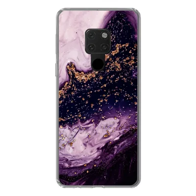Produktbild von MuchoWow® Handyhülle Schutzhülle Hülle für Huawei P40 Lite Marmor - Gold - Naturstein Silikon Softcase Handy Hülle - Handy