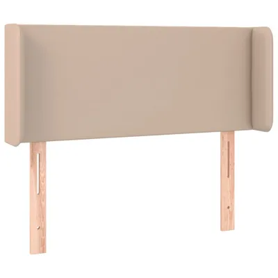 Produktbild von Kopfteil mit Ohren Cappuccino-Braun 93x16x78/88 cm Kunstleder