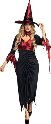 Produktbild von Boland Hexenkostüm Damen schwarz/rot Größe 40/42 (M)