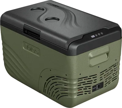 Produktbild von Yolco NX30 GREEN Elektrische Kompressor-Kühlbox, App Steuerung per Bluetooth, 12/24 V und 230 V, mit USB Anschluss für Auto, LKW, Boot, 28 Liter