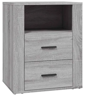 Immagine prodotto di Comodino grigio in legno, 50x36x60 cm