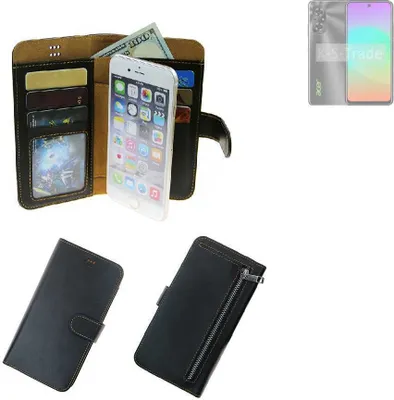 Produktbild von K-S-Trade Schutz Hülle kompatibel mit Acer Sospiro A60 Klapphülle Case Phone cover Slim Handytasche Handy Hülle schwarz aus Kunstleder (1 Stk)