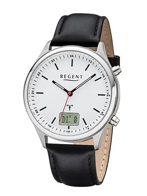 Produktbild von Regent Herren Funkuhr Leder FR-280