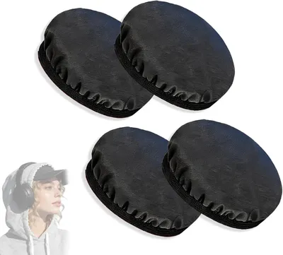 Imagen del producto de Fundas para auriculares, 4 unidades, elásticas y lavables, de 6 a 8,5 cm de diámetro, para auriculares