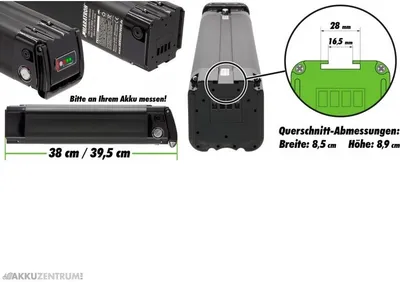 Produktbild von Maratron Ersatz-Akku ZZ520 36V 10,4Ah 374Wh DC Ladebuchse