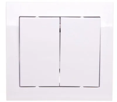 Obrázok produktu pre Ospel ŁP-2W/00, Biela, IP20, 250 V, 10 A, 88 mm, 39 mm