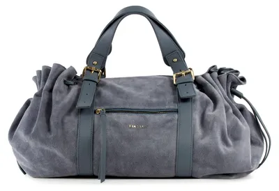 Produktbild von BIASIA Leder Shopper Schultertasche Bounce Shopping Bag Denim hellblau