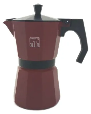 Produktbild von Cecotec Cumbia Mokclassic 600, Mokka-Kanne, 0,3 l, Granat, Aluminium, 6 Tassen, Gemahlener Kaffee