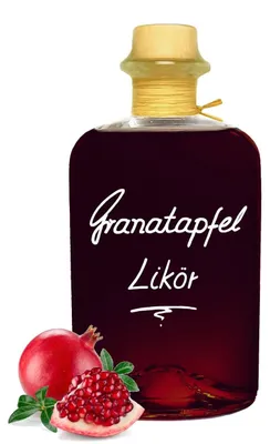 Produktbild von Granatapfel Likör 1L Außergewöhnlich - mit imponierender Fruchtnote 20% Vol.
