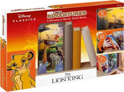 Produktbild von Revell Tiny Adventures - Disney "Der König der Löwen", Passagierschiff-Modell, Montagesatz, Disney Der König der Löwen Bücherecke - Magische Miniaturwelt für Ihr Bücherregal..., Unisex, Holz, Disney