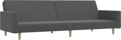 Produktbild von Schlafsofa 2-Sitzer Hellgrau Stoff