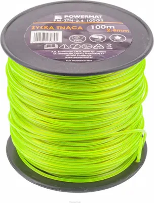 Obrázek produktu pro Žací struna do křovinořezu POWERMAT PM-ZTN-2.4-100G2, 2,4 mm, 100 m, s jádrem