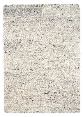 Image de Volero - Tapis en Laine à Poils Longs - Crème Royale/Gris - 200x290cm