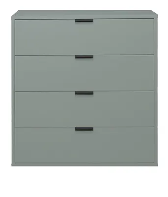 Produktbild von Kommode Standschrank Schubladenkommode Holzkommode "Boulder V" Pine Green Bodengleiter