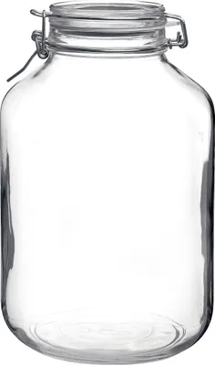Produktbild von Bormioli Rocco Drahtbügelglas Fido mit Gummiring und Glasdeckel 5000ml