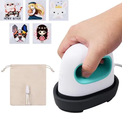 Produktbild von Mini-Heißpresse, DIY-Transferpresse mit 3 Heizstufen, Wärmetransferdrucker, tragbare Heißpresse für Kleidung, T-Shirts, Schuhe, Hüte