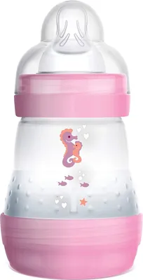 Produktbild von Mam Anti-Kolik-Flasche 160 ml 0-6 Monate 1 Durchflussmenge transparent pink
