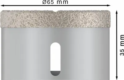 Produktbild von PRO Ceramic dry Trockenbohrkrone, 65 x 35 mm, X-Lock