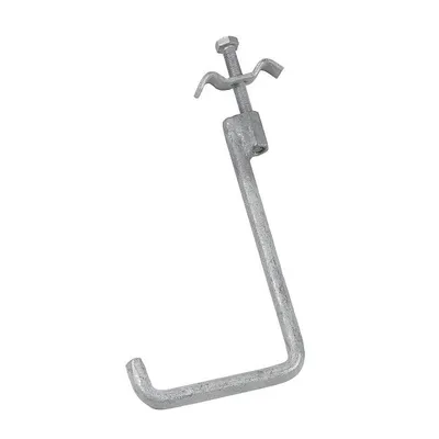 Produktbild von Montagehaken Hakenhalter für U-Profil 160 mm verzinkt, rostfrei, für Gitterroste