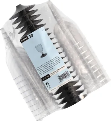Produktbild von PapStar 20 Weißweingläser 0,1l Kristall klar