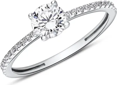 Produktbild von Verlobungsring von JEWLIX aus 9K Weißgold mit Zirkonia