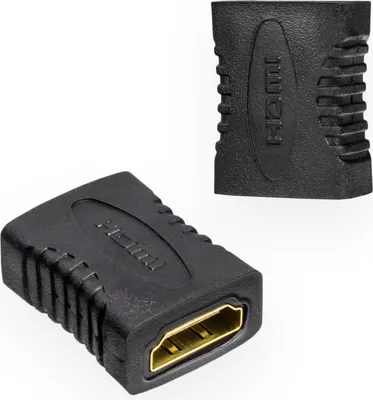 Zdjęcie produktu dla S/CONN HDMI-HDMI, f-f, HDMI, HDMI, Czarny, Złoto