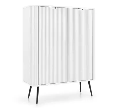 Produktbild von AX LIVING Highboard Schrank Salvia K103 103 cm Breite, Modern in Weiß