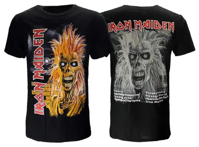 Zdjęcie produktu dla Koszulka Iron Maiden z listą utworów z pierwszego albumu – rozmiar XXL