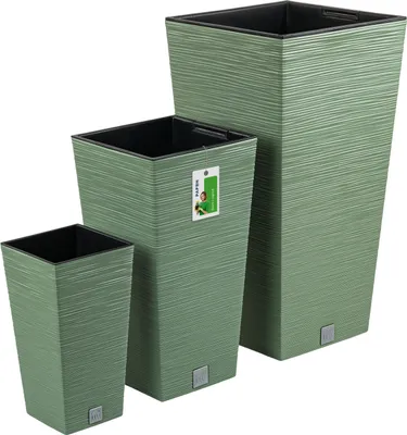 Produktbild von Blumentopf Pflanzkübel FURU Square Balkonkasten Blumenkübel Grün