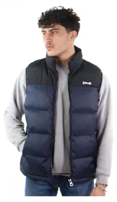 Image de Veste pour homme Schott NYC Utahv, couleur marine, taille XX-Large