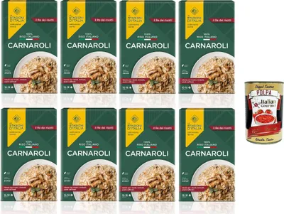 Produktbild von Le Stagioni D'Italia Riso Carnaroli Reis 8x1kg + Italian Gourmet polpa 400g