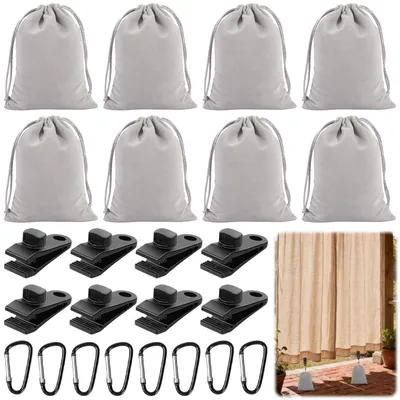 Image de 8 sacs de sable portables pour l'extérieur, équipés de clips