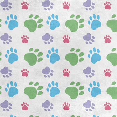 Productafbeelding van Koninklijke fluwelen stof, polyester, geschikt voor naaien - motief: kleurrijke pootafdrukken 2