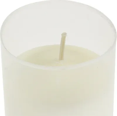 Produktbild von Nachfüllkerze für Grablicht Weiß H10cm 12St - Gedenkkerze Grabschmuck lange Brenndauer, 12 Stück