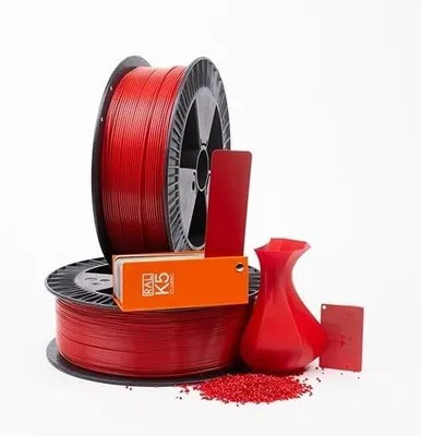 Imagen del producto de Filamento de PLA profesional en color rojo señal