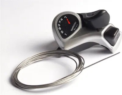 Productafbeelding van Schakelhendel (voor rechts) 7-speed Shimano Tourney SL-TX50 - Zwart/Zilver