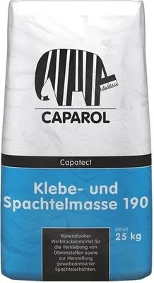 Produktbild von CAPAROL Capatect 190 Klebe und Spachtelmasse Putzmörtel 25 KG Grau