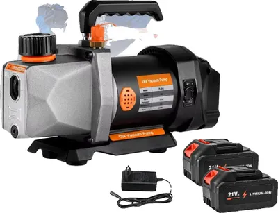 Immagine prodotto di Pompa per vuoto, portata 7 CFM, potenza 1/2 HP, 2 batterie, UE